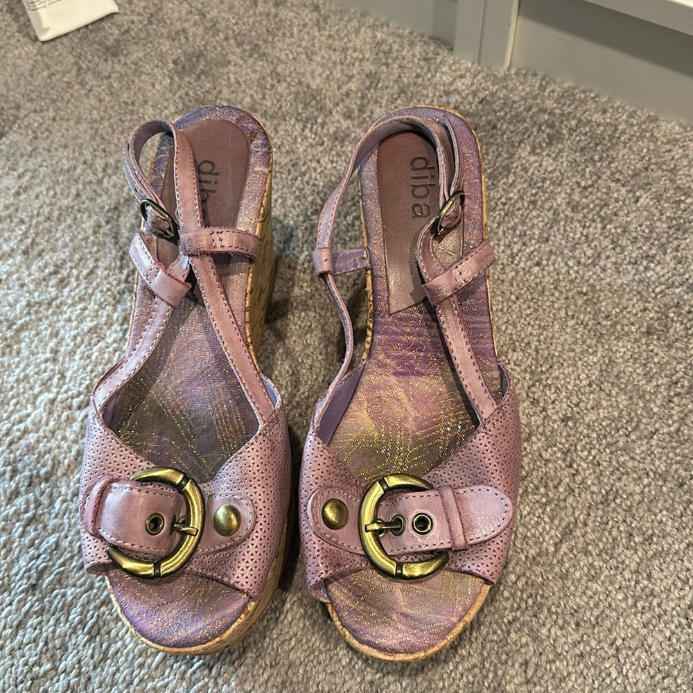 Summer wedge sandals